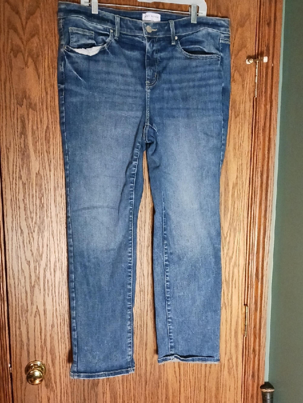 Women's Lane Bryant Mid Waisted Signature Fit Straight Leg 5 Pocket Jean